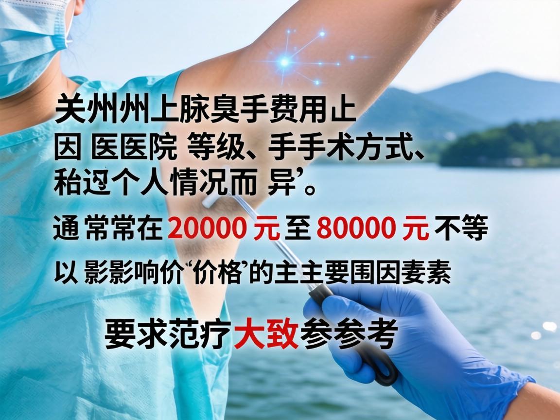 在湖州进行腋臭手术的费用因医院等级、手术方式和个人情况而异,通常范围在2000元至8000元不等。以下是影响价格的主要因素及大致参考 在湖州进行腋臭手术的费用因医院等级、手术方式和个人情况而异,通常范围在2000元至8000元不等。以下是影响价格的主要因素及大致参考