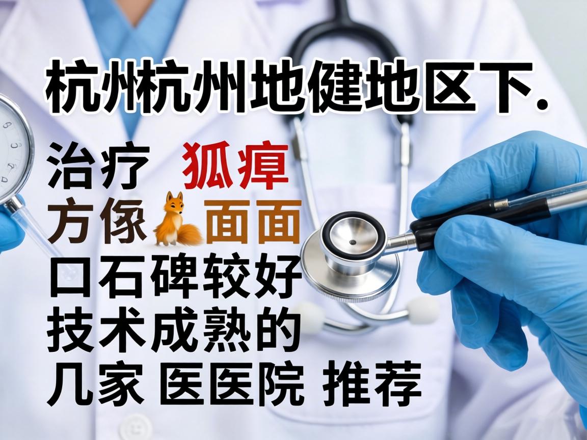 以下是杭州地区在治疗狐臭方面口碑较好、技术成熟的几家医院推荐