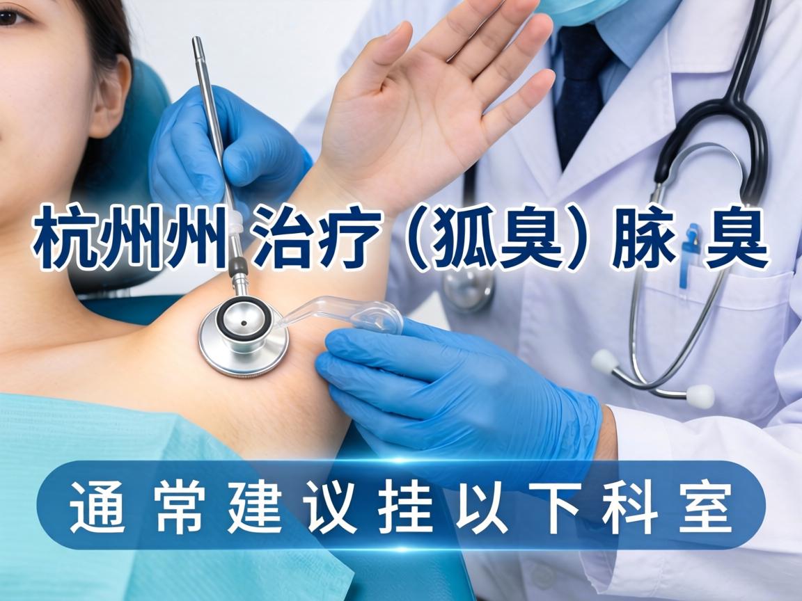 在杭州治疗狐臭(腋臭)通常建议挂以下科室 在杭州治疗狐臭(腋臭)通常建议挂以下科室