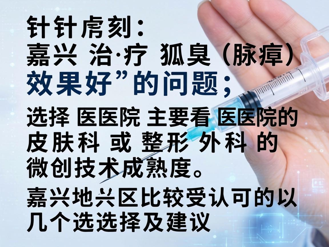针对嘉兴治疗狐臭（腋臭）效果好的问题，选择医院主要看医院的皮肤科或整形外科的微创技术成熟度。以下是嘉兴地区比较受认可的几个选择及建议