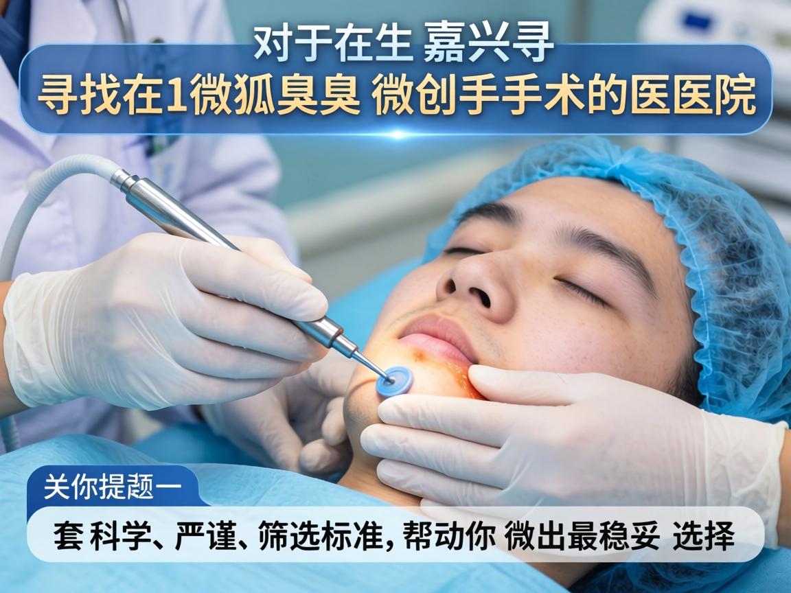 对于在嘉兴寻找狐臭微创手术的医院,我无法提供具体的推荐或排名,因为这涉及到医疗资质和个人体验。但我可以为你提供一套科学、严谨的筛选标准,帮助你做出最稳妥的选择 对于在嘉兴寻找狐臭微创手术的医院,我无法提供具体的推荐或排名,因为这涉及到医疗资质和个人体验。但我可以为你提供一套科学、严谨的筛选标准,帮助你做出最稳妥的选择