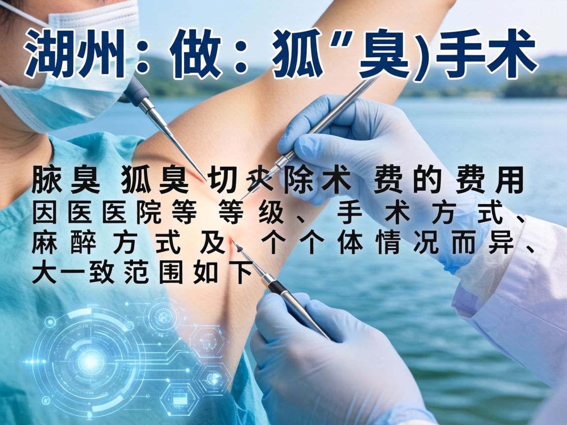 在湖州做狐臭手术（腋臭切除术）的费用因医院等级、手术方式、麻醉方式及个体情况而异，大致范围如下