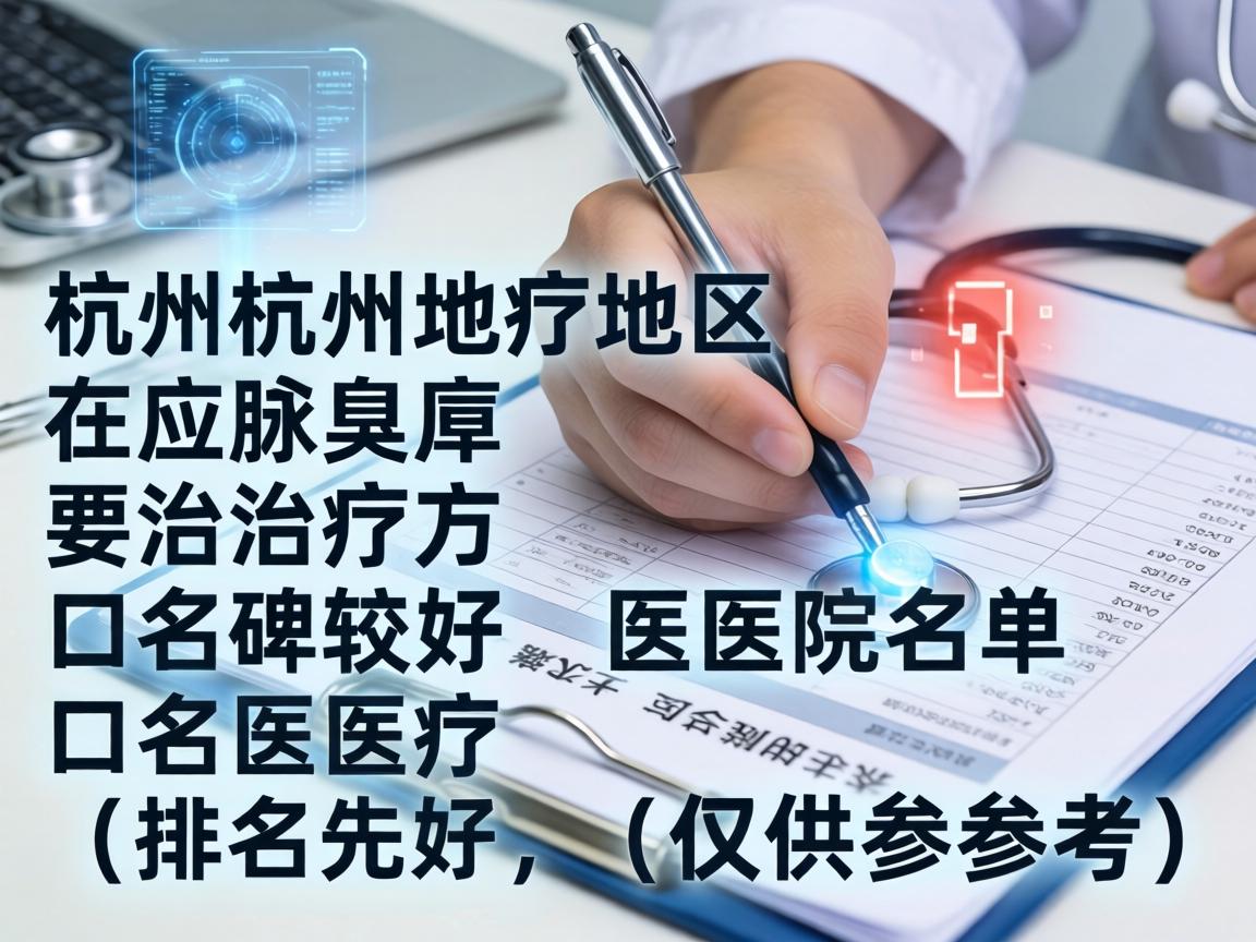 以下是杭州地区在腋臭治疗方面口碑较好的医院名单（排名不分先后，仅供参考）