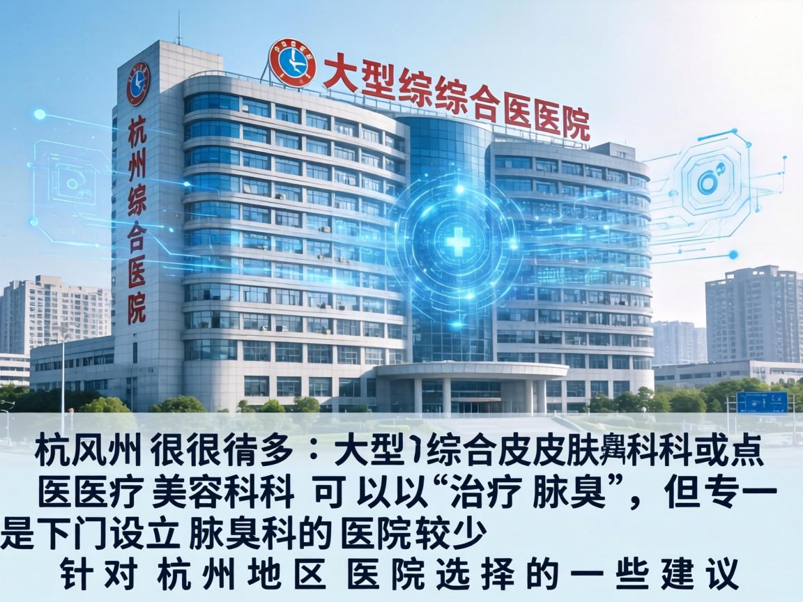 杭州很多大型综合医院皮肤科或医疗美容科可以治疗腋臭，但专门设立腋臭科的医院较少。以下是针对杭州地区医院选择的一些建议