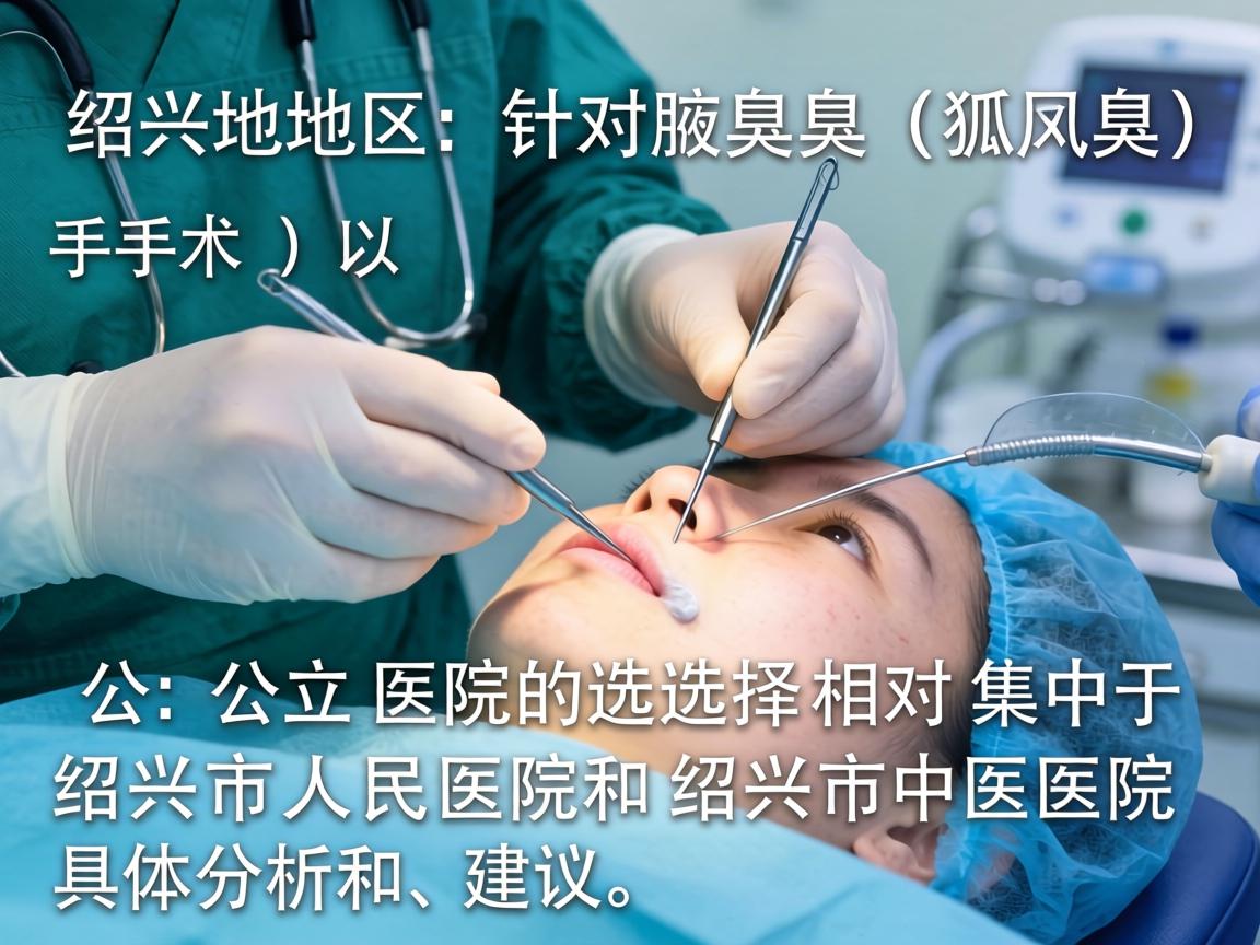 在绍兴地区,针对腋臭(狐臭)手术,公立医院的选择相对集中于绍兴市人民医院和绍兴市中医院。以下是具体分析和建议 在绍兴地区,针对腋臭(狐臭)手术,公立医院的选择相对集中于绍兴市人民医院和绍兴市中医院。以下是具体分析和建议