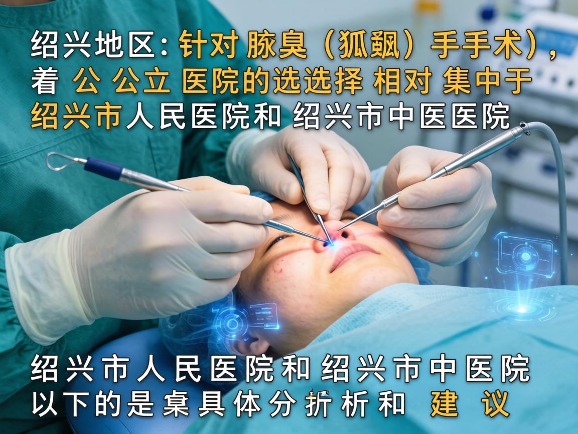 在绍兴地区,针对腋臭(狐臭)手术,公立医院的选择相对集中于绍兴市人民医院和绍兴市中医院。以下是具体分析和建议 在绍兴地区,针对腋臭(狐臭)手术,公立医院的选择相对集中于绍兴市人民医院和绍兴市中医院。以下是具体分析和建议