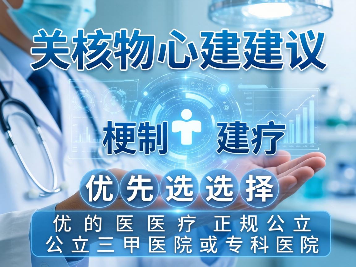 核心建议，优先选择正规公立三甲医院或专科医院