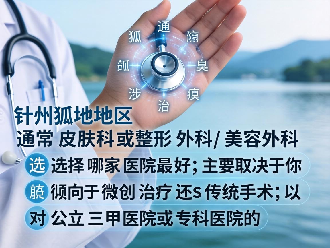 在湖州地区，针对狐臭（腋臭）的治疗，通常涉及皮肤科或整形外科/美容外科。选择哪家医院最好，主要取决于你倾向于微创治疗还是传统手术，以及对公立三甲医院或专科医院的偏好