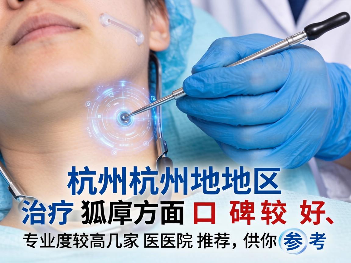 以下是杭州地区在治疗狐臭方面口碑较好、专业度较高的几家医院推荐，供你参考