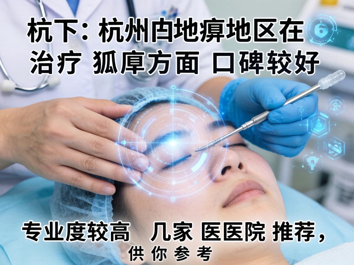 以下是杭州地区在治疗狐臭方面口碑较好、专业度较高的几家医院推荐，供你参考