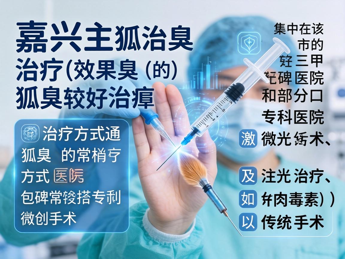 在嘉兴，治疗狐臭（腋臭）效果较好的医院主要集中在该市的三甲医院和部分口碑较好的专科医院。狐臭的治疗方式通常包括微创手术、激光治疗、注射治疗（如肉毒素）以及传统手术等
