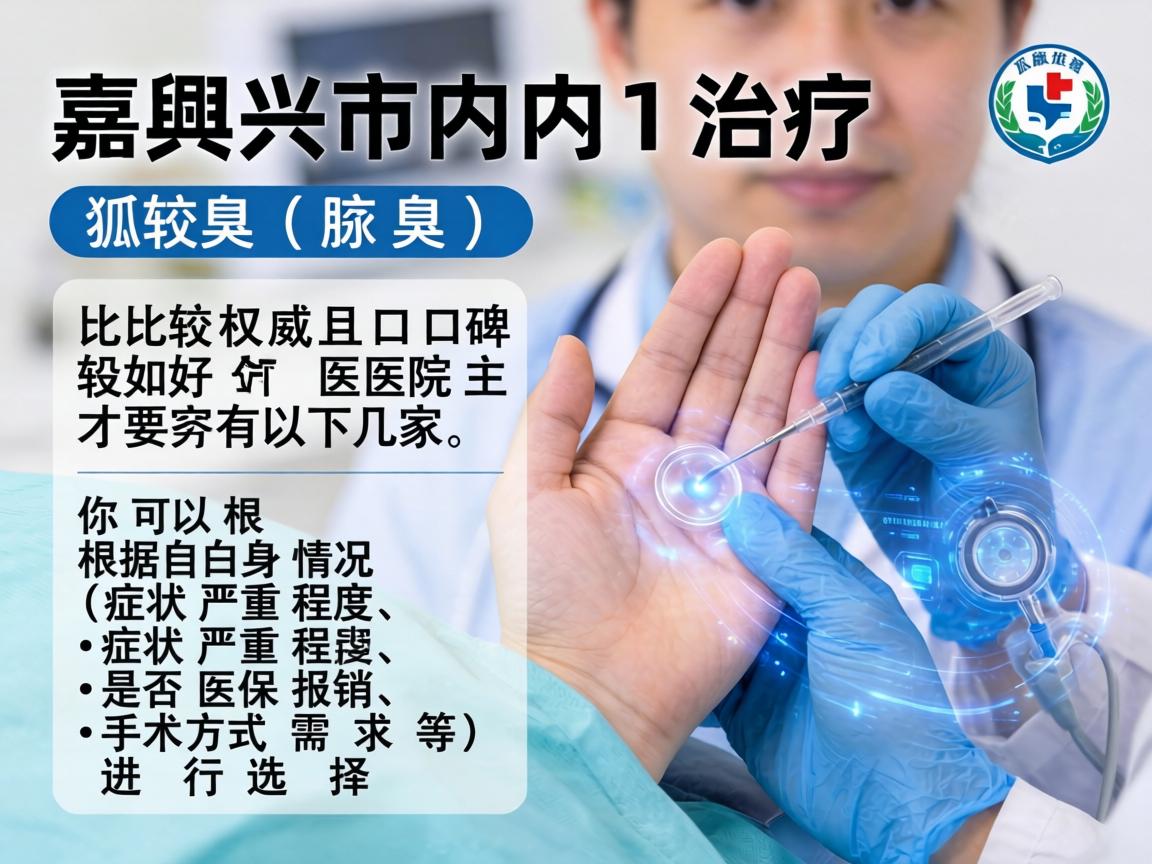 嘉兴市内治疗狐臭（腋臭）比较权威且口碑较好的医院主要有以下几家，你可以根据自身情况（如症状严重程度、是否医保报销、手术方式需求等）进行选择
