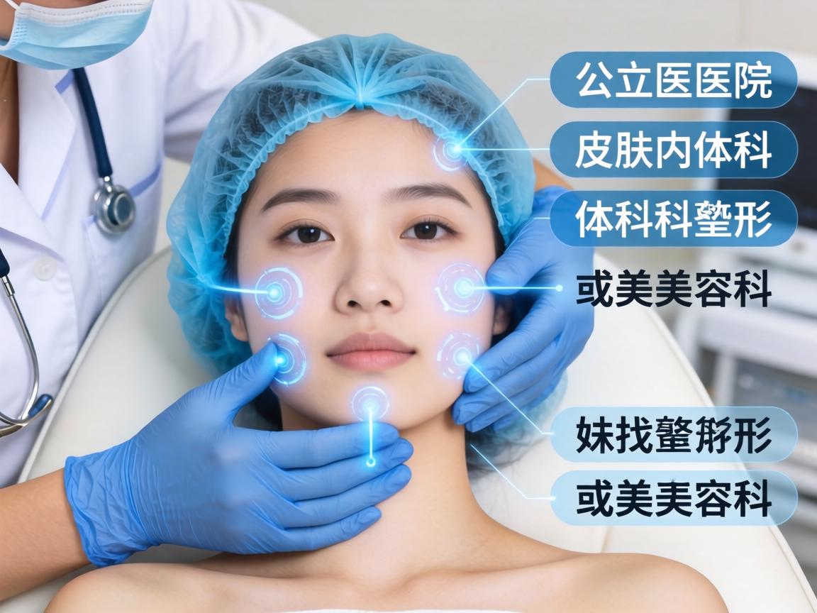 公立医院的皮肤科或整形美容科