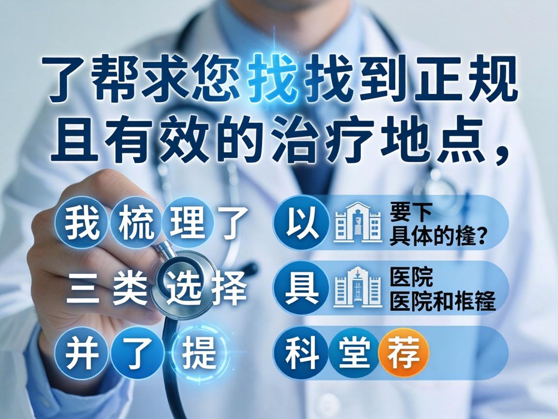 为了帮您找到正规且有效的治疗地点，我梳理了以下三类选择，并提供了具体的医院和科室推荐