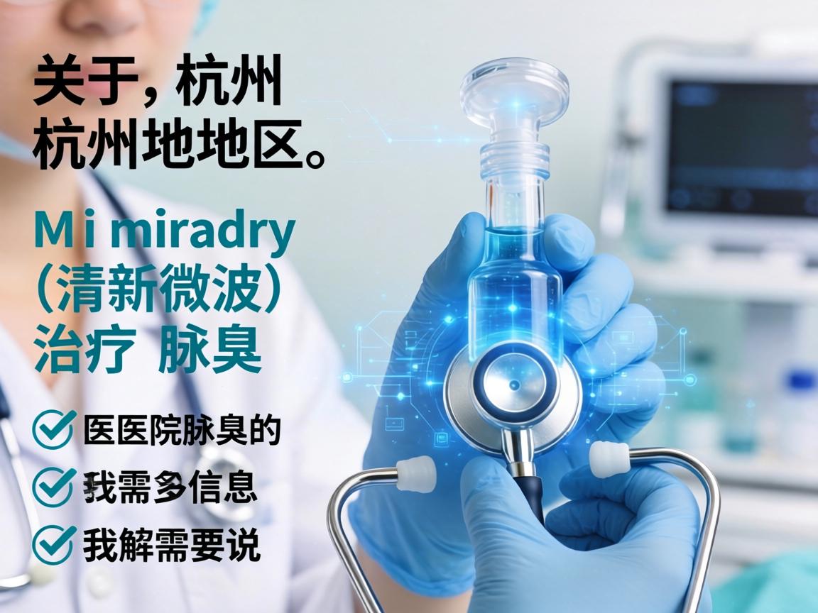 关于杭州地区提供Miradry（清新微波）治疗腋臭的医院信息，我需要说明以下几点