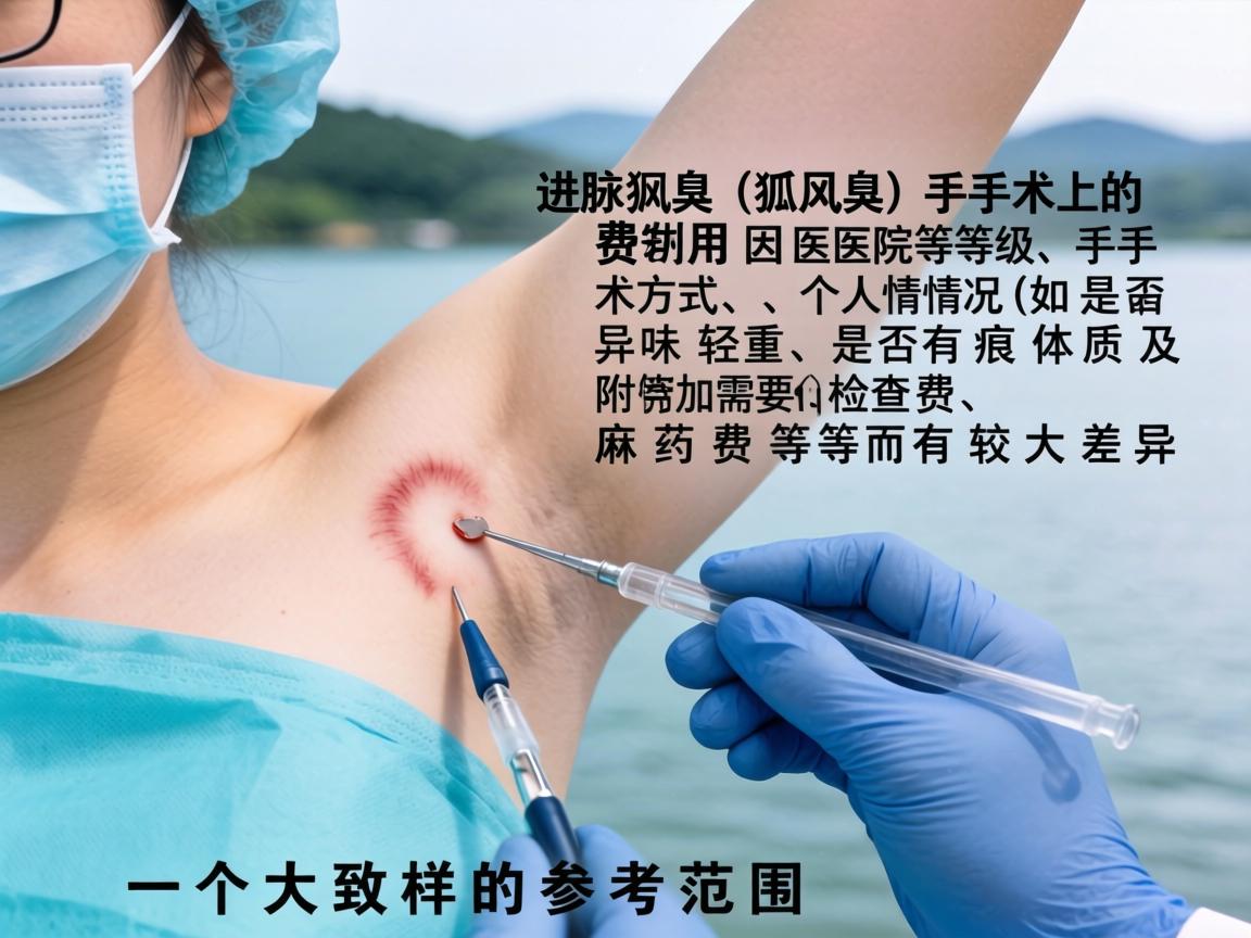 在湖州进行腋臭（狐臭）手术的费用因医院等级、手术方式、个人情况（如异味轻重、是否有疤痕体质等）及是否需要附加检查费、麻药费等而有较大差异。以下是一个大致的参考范围