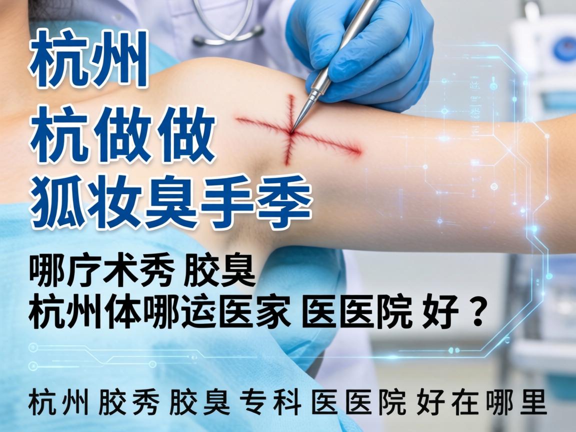 杭州做狐臭手术哪家医院好？杭州腋秀腋臭专科医院好在哪里？