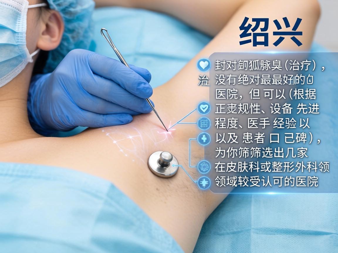 在绍兴，针对狐臭（腋臭）的治疗，没有绝对最好的医院，但可以根据正规性、设备先进程度、医生经验以及患者口碑，为你筛选出几家在皮肤科或整形外科领域较受认可的医院