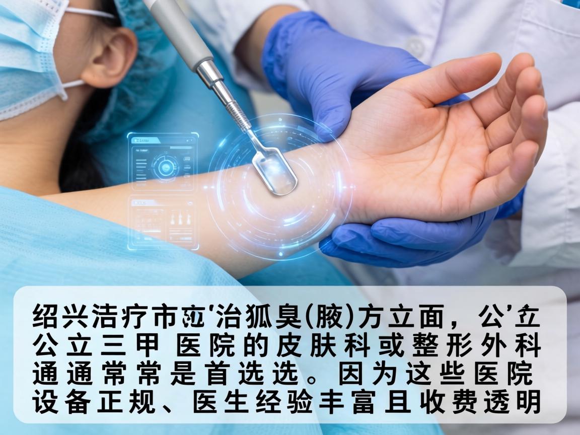 绍兴市在治疗狐臭（腋臭）方面，公立三甲医院的皮肤科或整形外科通常是首选，因为这些医院设备正规、医生经验丰富且收费透明