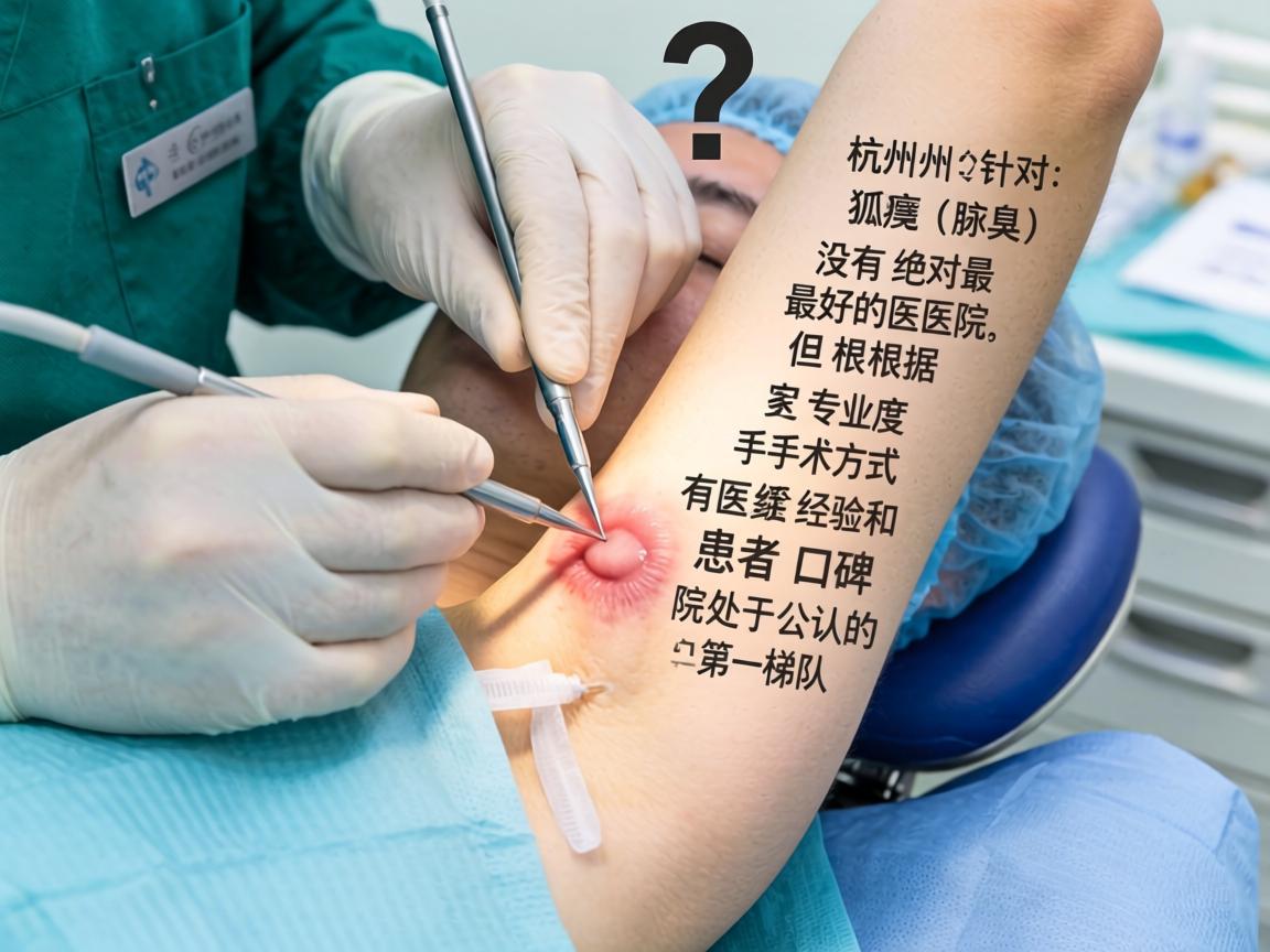 这是一个非常具体且注重实际效果的问题。在杭州，针对狐臭（腋臭）手术，没有绝对最好的医院，但根据专业度、手术方式、医生经验和患者口碑，有几家医院处于公认的第一梯队