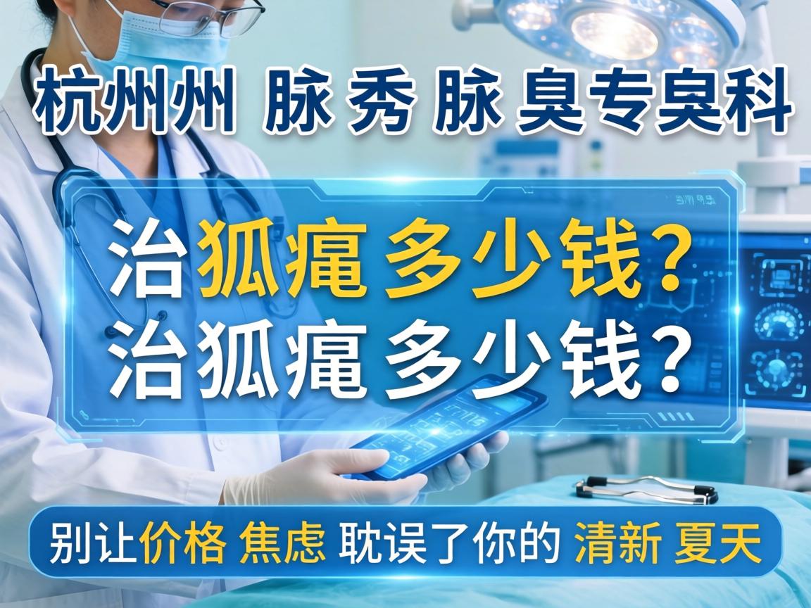 杭州腋秀腋臭专科，治狐臭多少钱？别让价格焦虑耽误了你的清新夏天