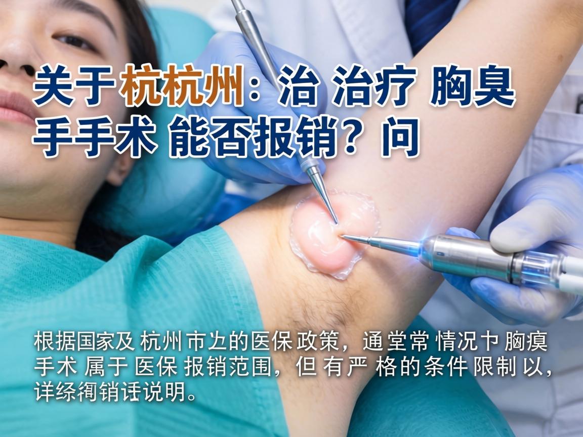 关于杭州治疗腋臭手术能否报销的问题，根据国家及杭州市的医保政策，通常情况下腋臭手术属于医保报销范围，但有严格的条件限制。以下是详细说明