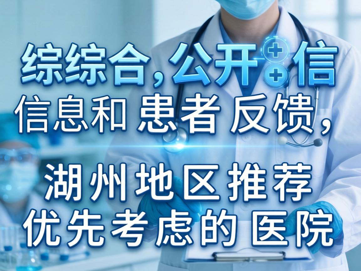 综合公开信息和患者反馈，以下是湖州地区推荐优先考虑的医院