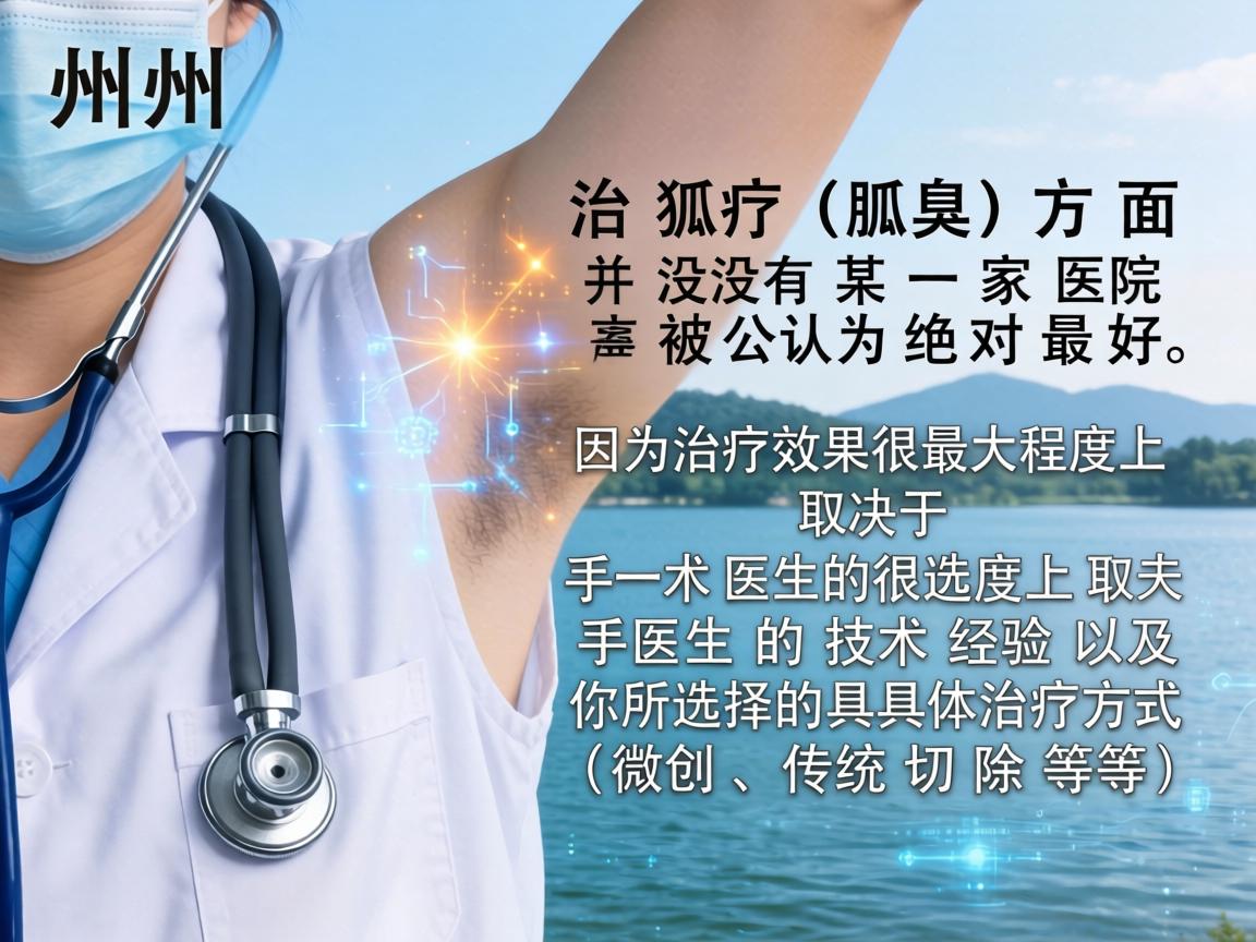 湖州及其周边地区，在治疗狐臭（腋臭）方面，并没有某一家医院被公认为绝对最好，因为治疗效果很大程度上取决于手术医生的技术经验以及你所选择的具体治疗方式（微创、传统切除等）