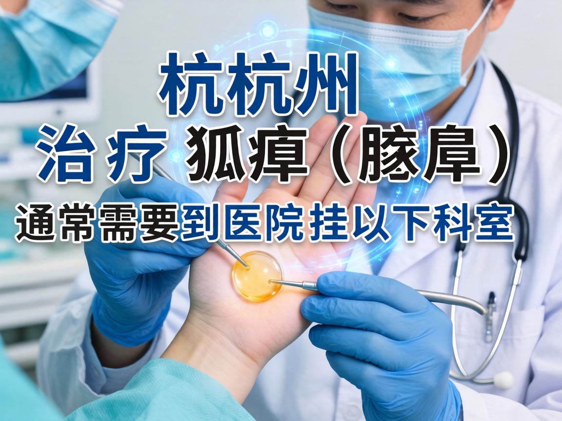 在杭州，治疗狐臭（腋臭）通常需要到医院挂以下科室