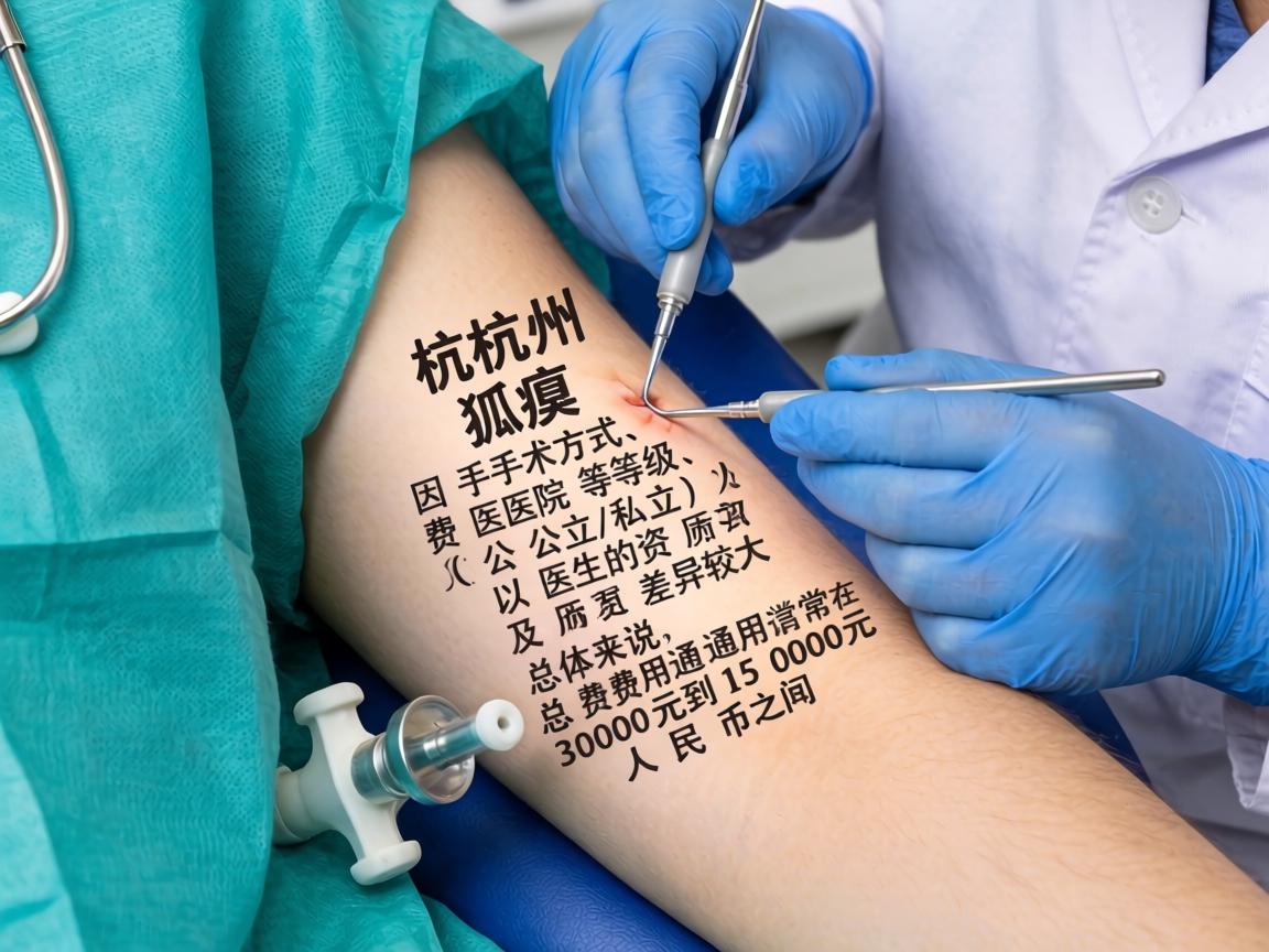 在杭州,腋臭手术(狐臭手术)的费用因手术方式、医院等级(公立/私立)以及医生的资历而差异较大。总体来说,总费用通常在3000元到15000元人民币之间 在杭州,腋臭手术(狐臭手术)的费用因手术方式、医院等级(公立/私立)以及医生的资历而差异较大。总体来说,总费用通常在3000元到15000元人民币之间