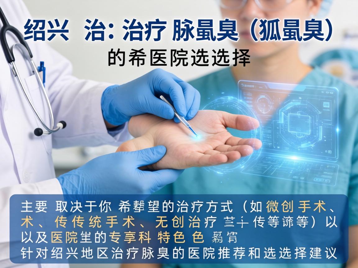 在绍兴，治疗腋臭（狐臭）的医院选择主要取决于你希望的治疗方式（如微创手术、传统手术、无创治疗等）以及医院的专科特色。以下是针对绍兴地区治疗腋臭的医院推荐和选择建议