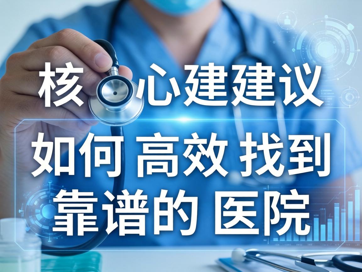 核心建议，如何高效找到靠谱的医院