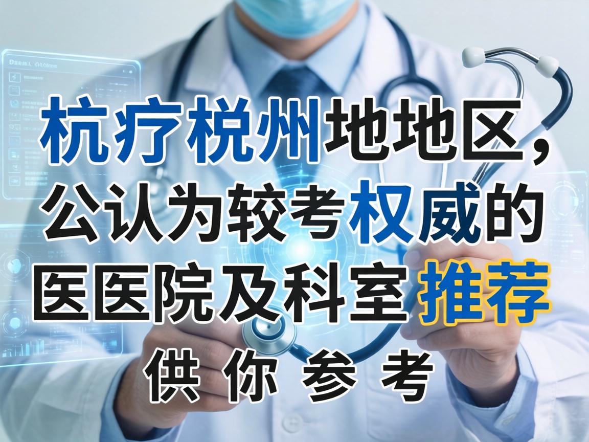 以下是杭州地区公认较为权威的医院及科室推荐，供你参考