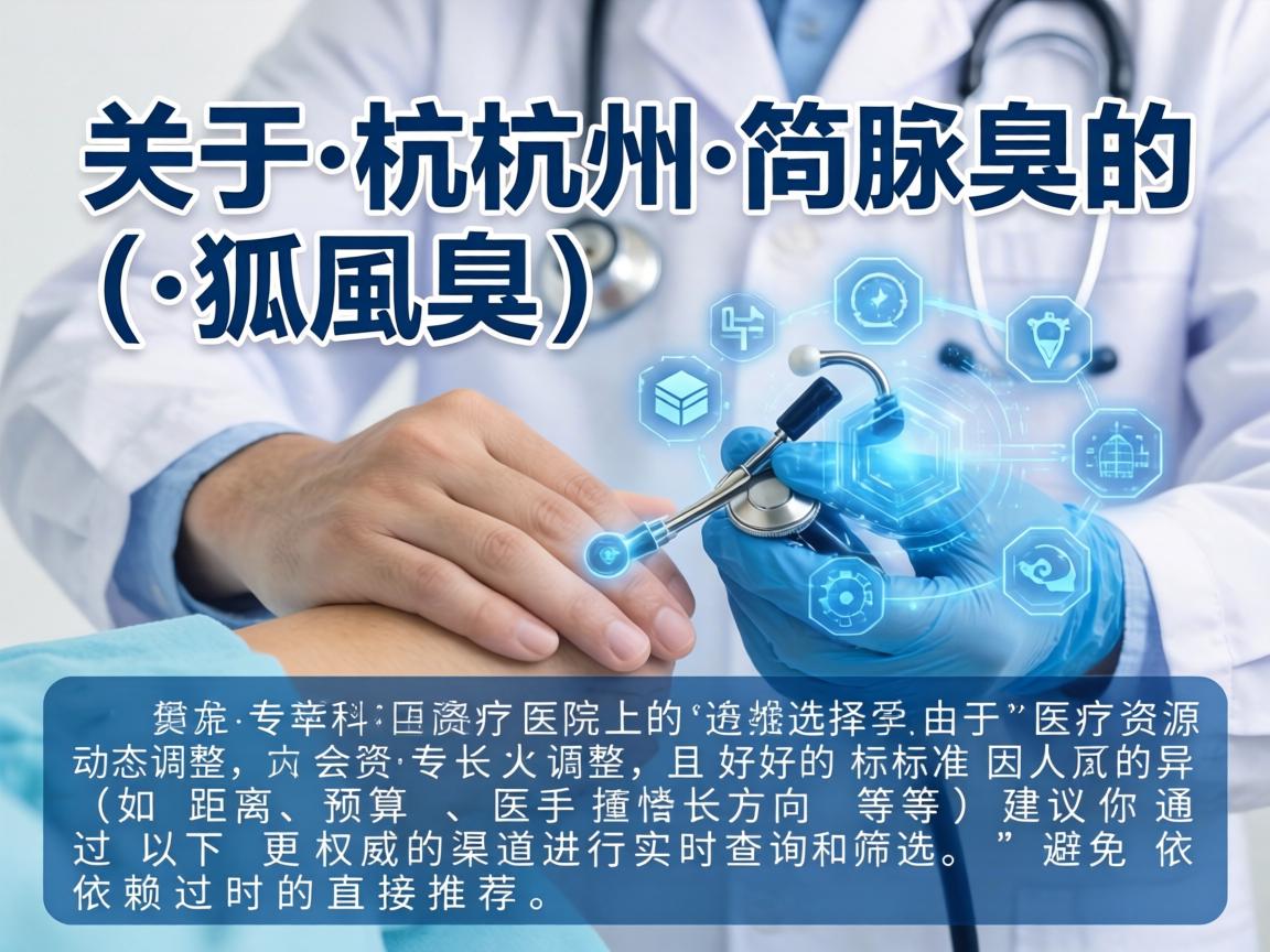 关于杭州腋臭（狐臭）专科医院的选择，由于医疗资源会动态调整，且好的标准因人而异（如距离、预算、医生擅长方向等）建议你通过以下更权威的渠道进行实时查询和筛选，避免依赖过时的直接推荐