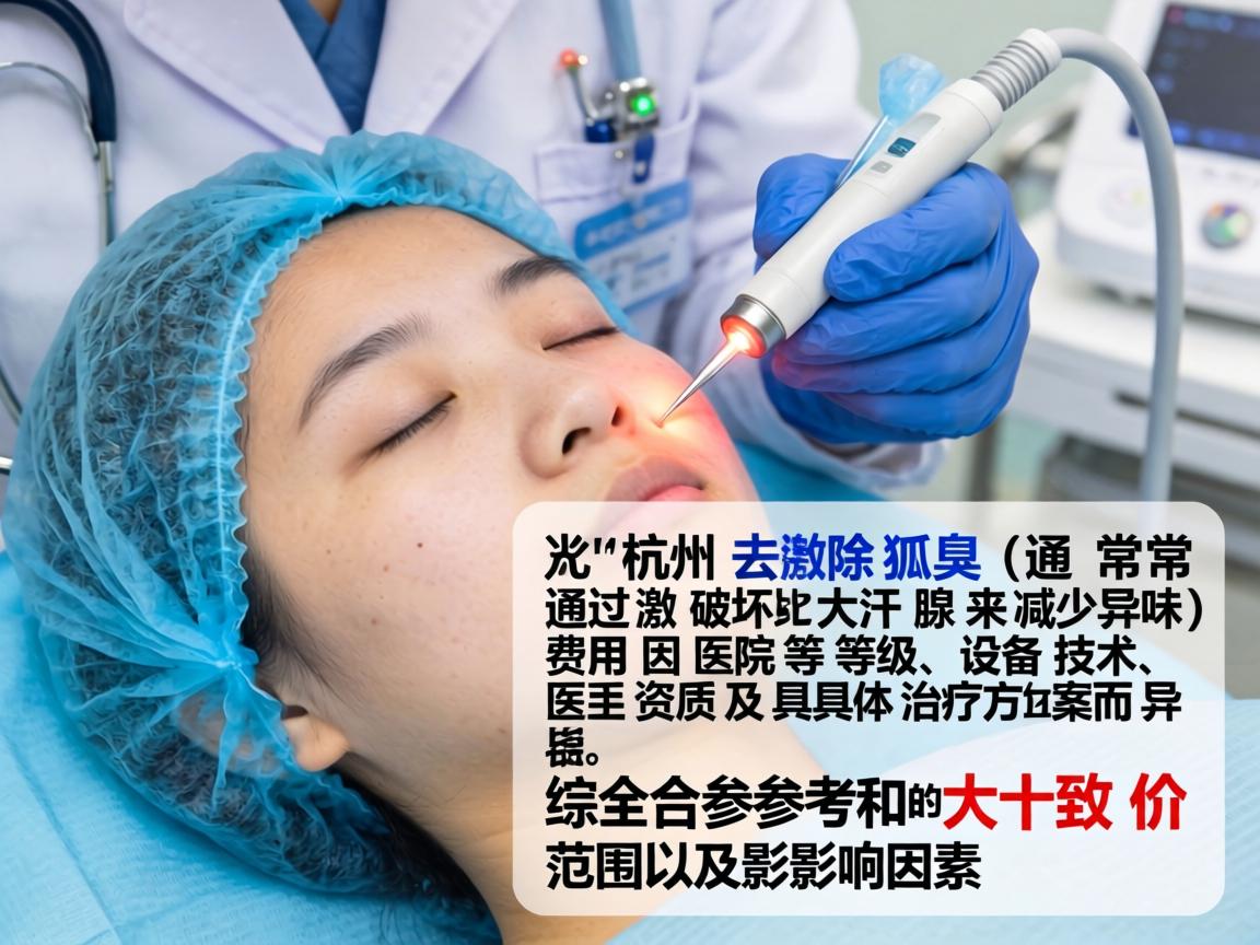 在杭州，激光去除狐臭（通常指通过激光破坏大汗腺来减少异味）的费用因医院等级、设备技术、医生资质及具体治疗方案而异。以下是综合参考的大致价格范围及影响因素