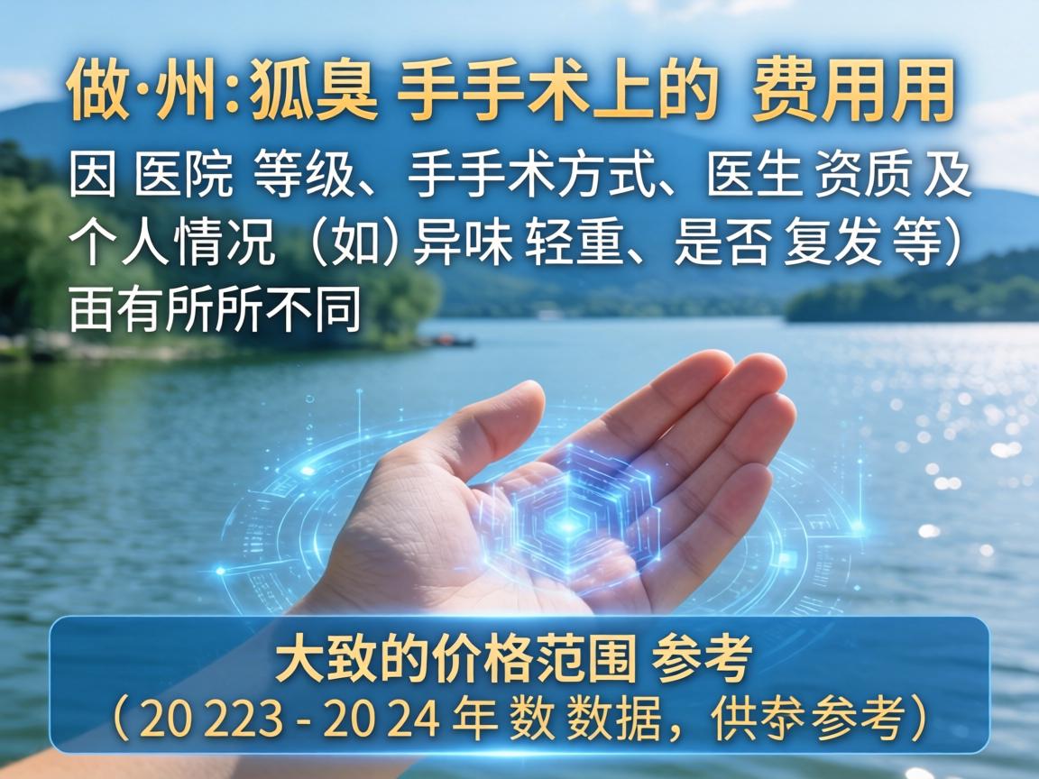 在湖州做狐臭手术的费用因医院等级、手术方式、医生资质及个人情况（如异味轻重、是否复发等）而有所不同。以下是大致的价格范围参考（2023-2024年数据，供参考）