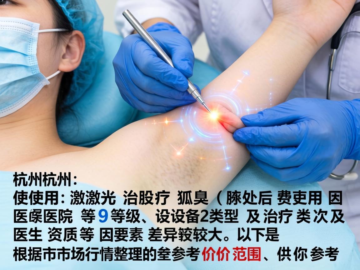 在杭州，使用激光治疗狐臭（腋臭）的费用因医院等级、设备类型、治疗次数及医生资质等因素差异较大。以下是根据市场行情整理的参考价格范围，供你参考