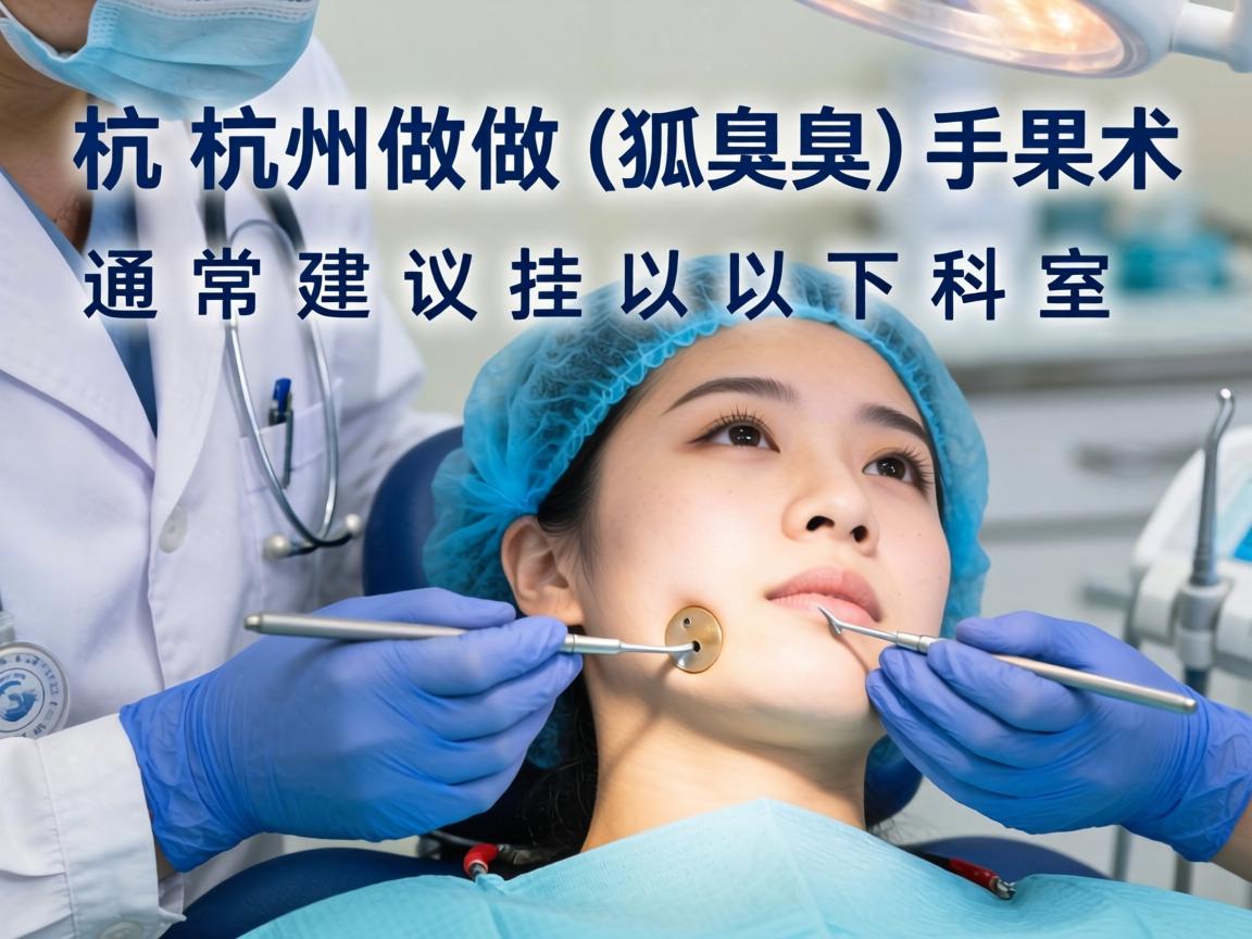 在杭州做狐臭（腋臭）手术，通常建议挂以下科室
