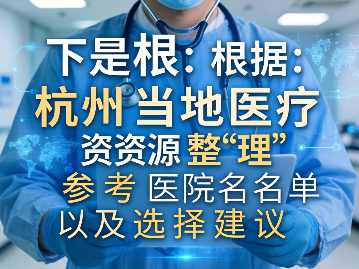 以下是根据杭州当地医疗资源整理的参考医院名单及选择建议