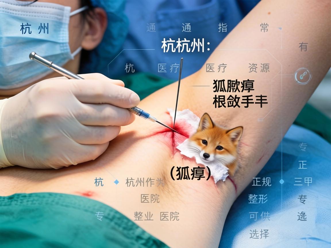 针对您提到的杭州手术狐臭，这通常指的是在杭州的医疗机构进行的腋臭（狐臭）根治手术。杭州作为医疗资源丰富的城市，有多家正规三甲医院和专业整形医院可供选择