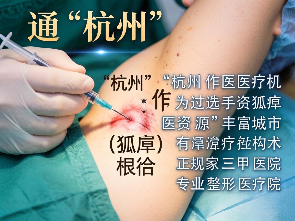 针对您提到的杭州手术狐臭，这通常指的是在杭州的医疗机构进行的腋臭（狐臭）根治手术。杭州作为医疗资源丰富的城市，有多家正规三甲医院和专业整形医院可供选择