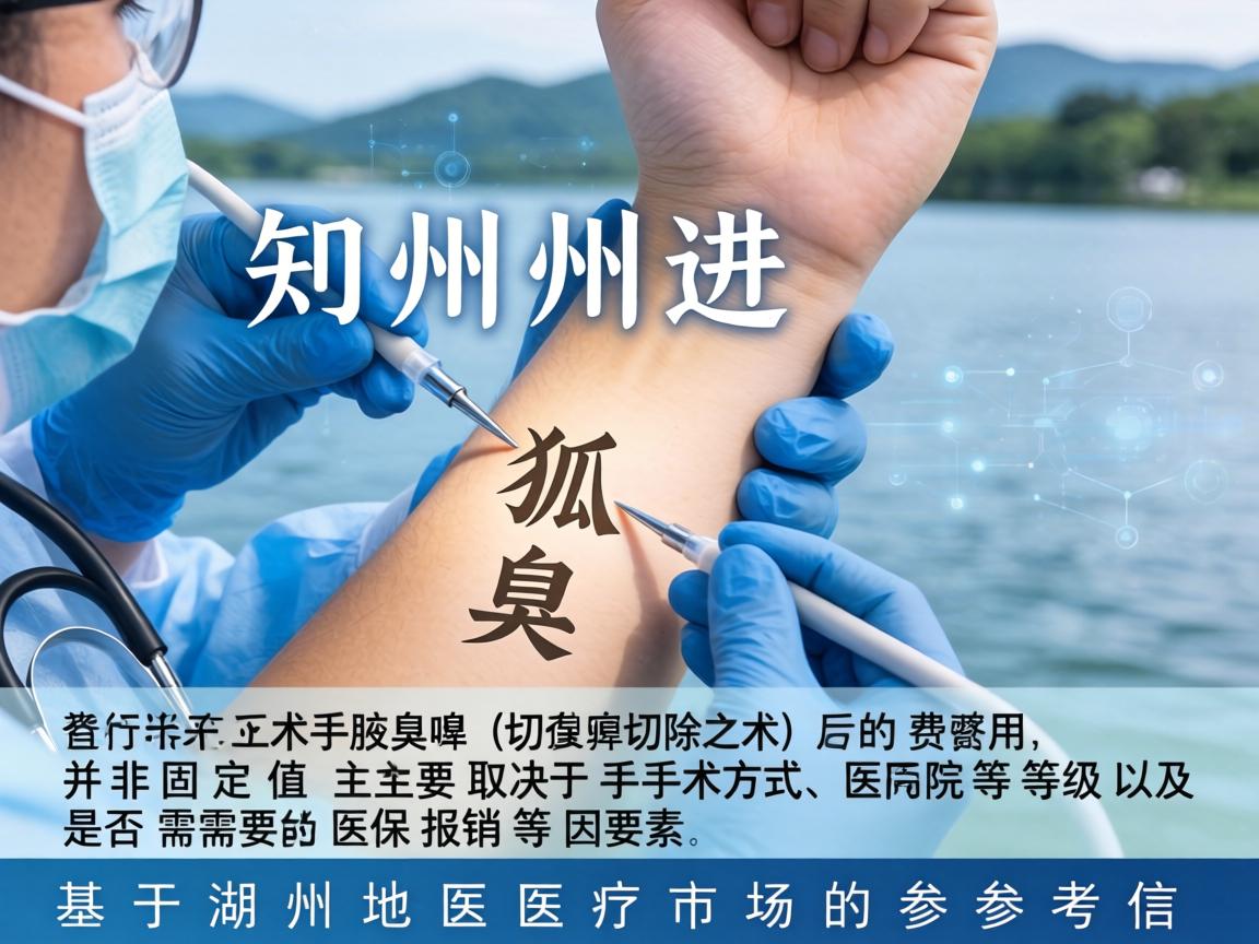 在湖州进行狐臭手术(腋臭切除术)的费用并非固定值,主要取决于手术方式、医院等级以及是否需要医保报销等因素。以下是基于湖州地区医疗市场的参考信息 在湖州进行狐臭手术(腋臭切除术)的费用并非固定值,主要取决于手术方式、医院等级以及是否需要医保报销等因素。以下是基于湖州地区医疗市场的参考信息