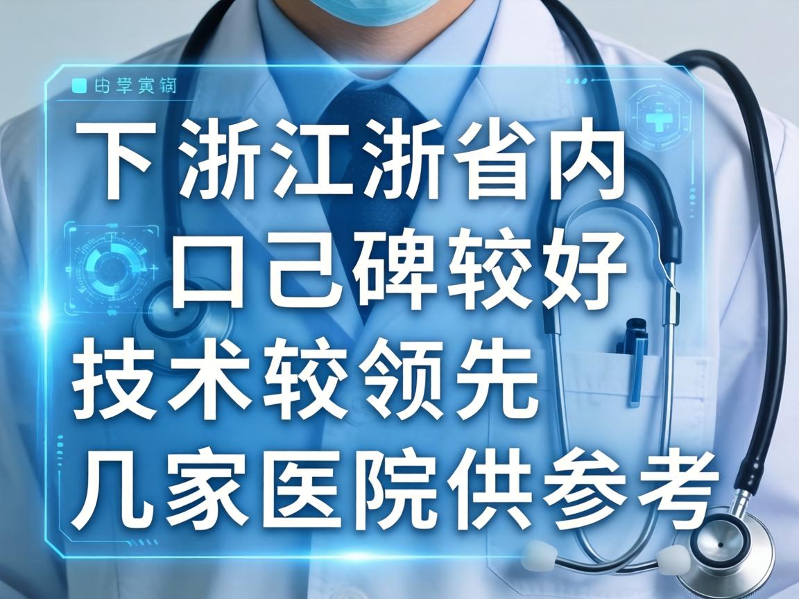 以下是浙江省内口碑较好、技术较领先的几家医院供参考 以下是浙江省内口碑较好、技术较领先的几家医院供参考