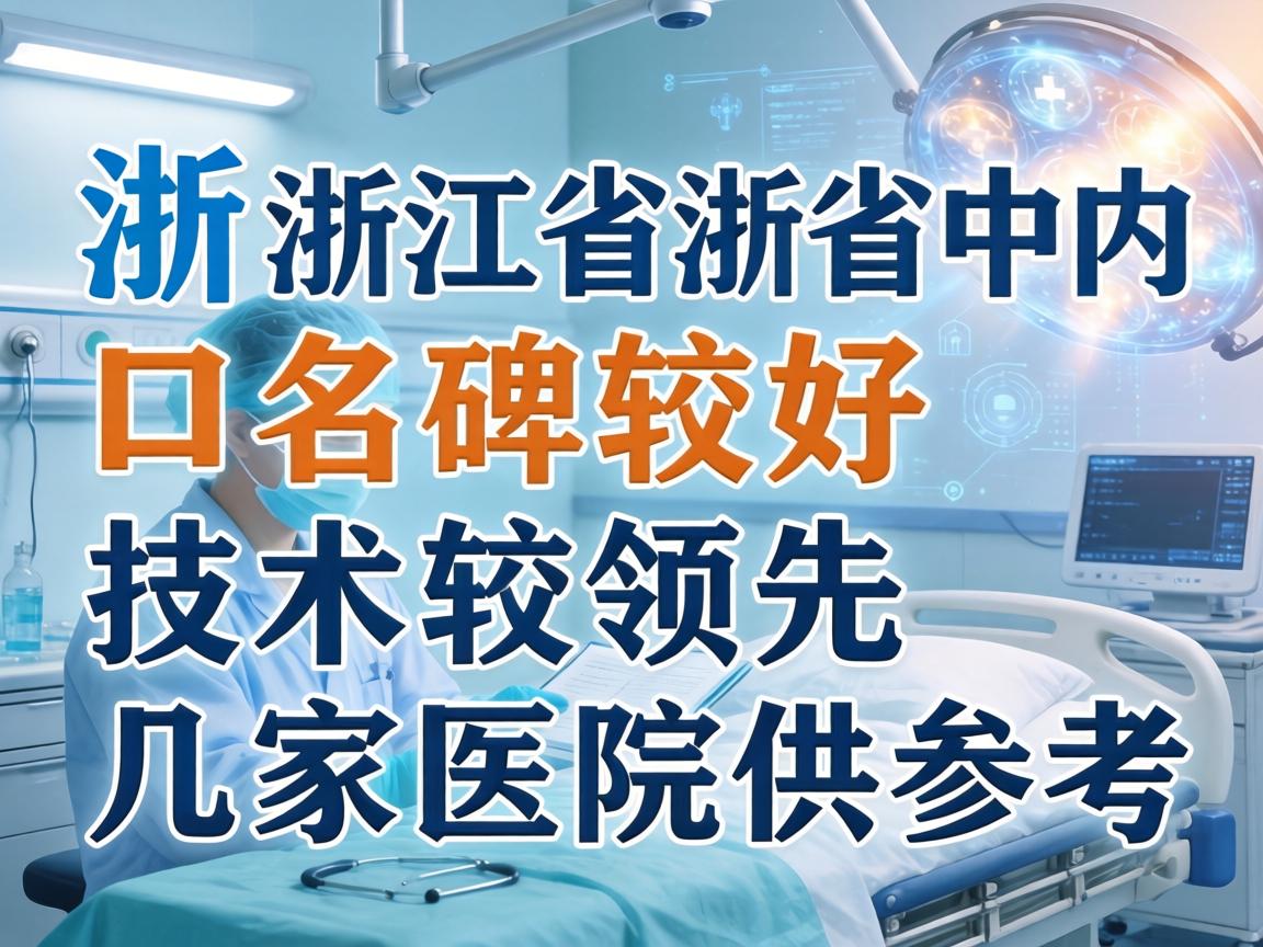 以下是浙江省内口碑较好、技术较领先的几家医院供参考 以下是浙江省内口碑较好、技术较领先的几家医院供参考