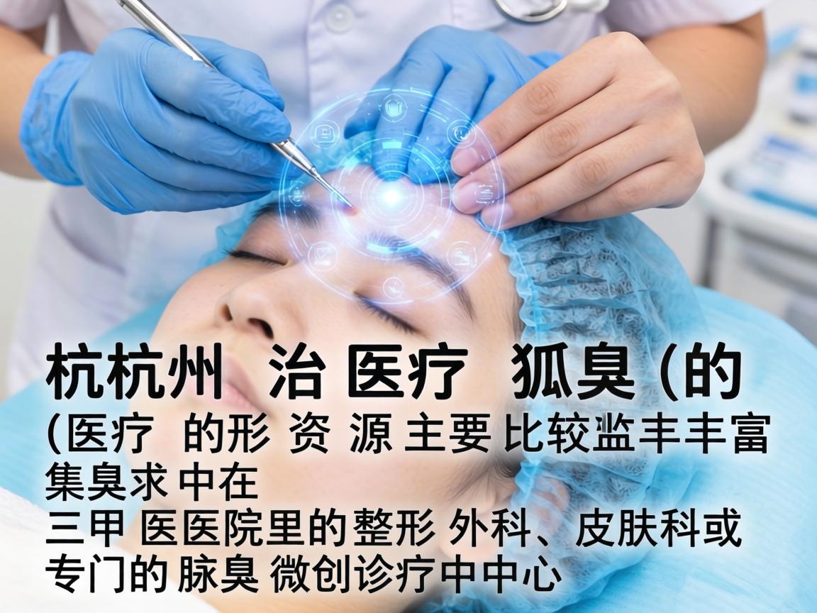 杭州治疗狐臭（腋臭）的医疗资源比较丰富，主要集中在三甲医院的整形外科、皮肤科或专门的腋臭微创诊疗中心