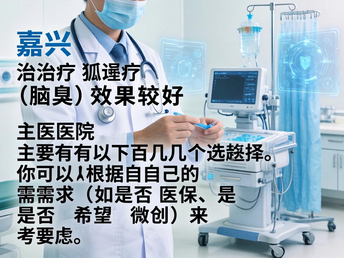 在嘉兴,治疗狐臭(腋臭)效果较好的医院主要有以下几个选择,你可以根据自己的需求(如是否医保、是否希望微创)来考虑 在嘉兴,治疗狐臭(腋臭)效果较好的医院主要有以下几个选择,你可以根据自己的需求(如是否医保、是否希望微创)来考虑