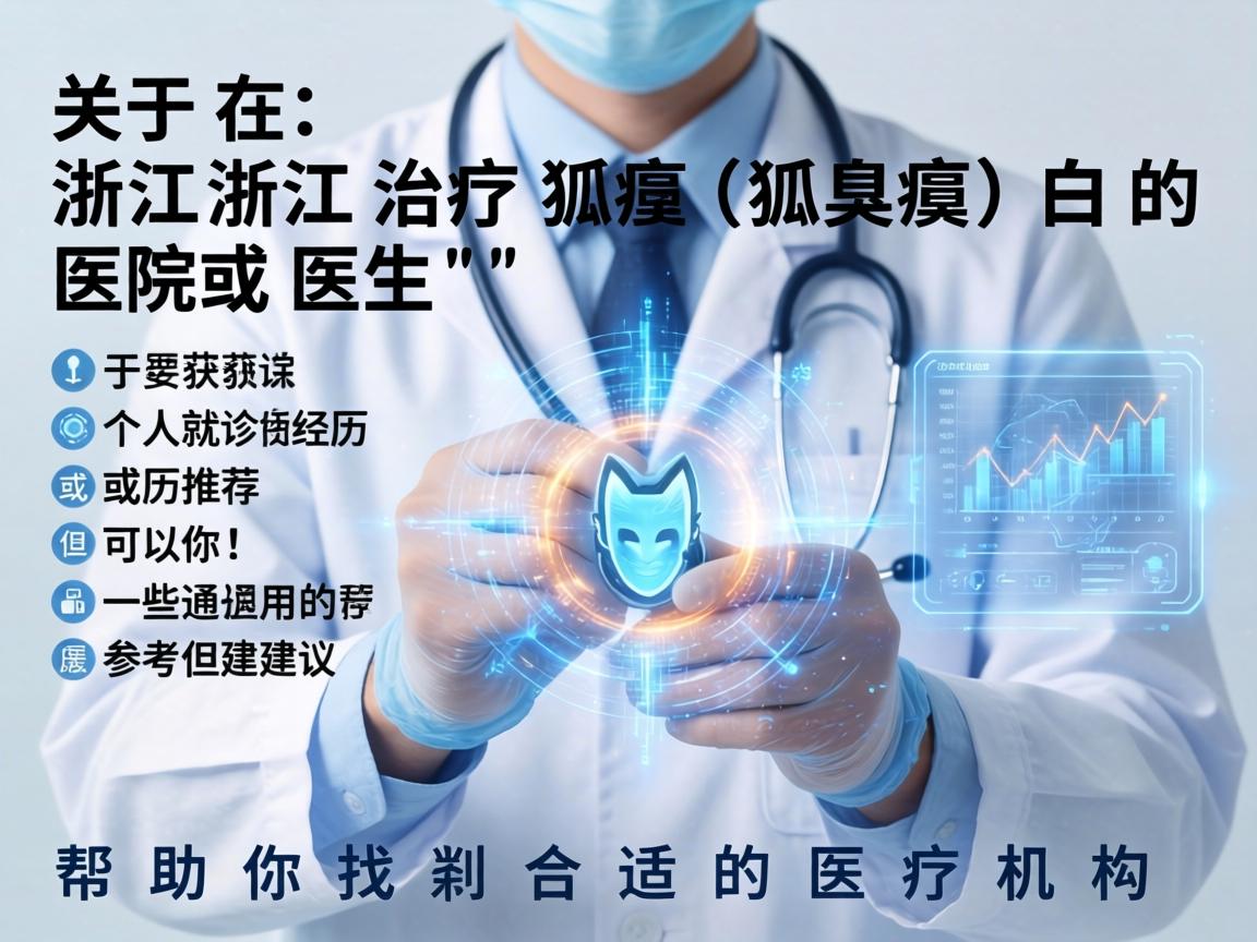 关于在浙江治疗狐臭（腋臭）的医院或医生，由于我无法实时获取具体的个人就诊经历或推荐，但可以为你提供一些通用的参考建议，帮助你找到合适的医疗机构
