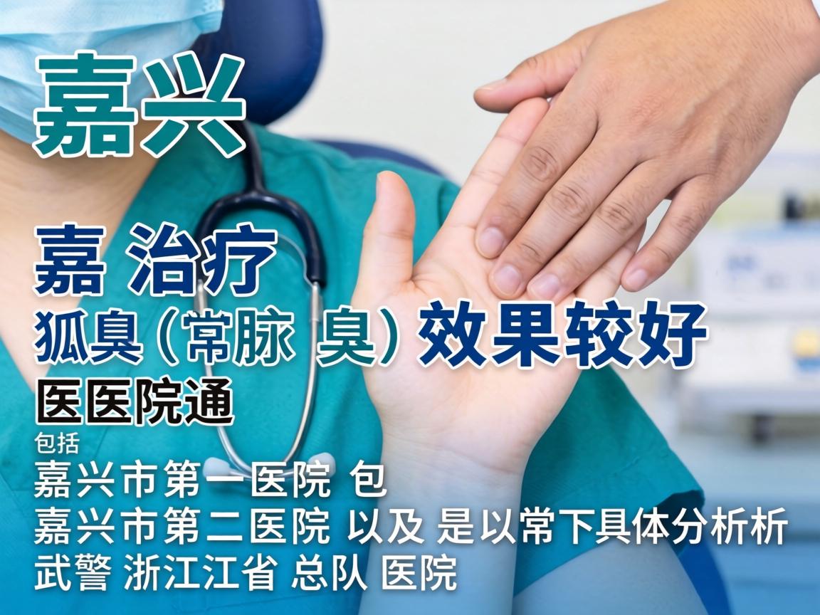 在嘉兴，治疗狐臭（腋臭）效果较好的医院通常包括嘉兴市第一医院、嘉兴市第二医院以及武警浙江省总队医院。以下是具体分析