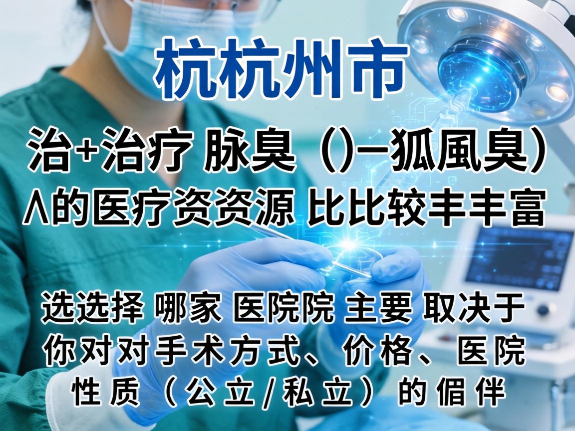 在杭州,治疗腋臭(狐臭)的医疗资源比较丰富,选择哪家医院主要取决于你对手术方式、价格、医院性质(公立/私立)的偏好 在杭州,治疗腋臭(狐臭)的医疗资源比较丰富,选择哪家医院主要取决于你对手术方式、价格、医院性质(公立/私立)的偏好