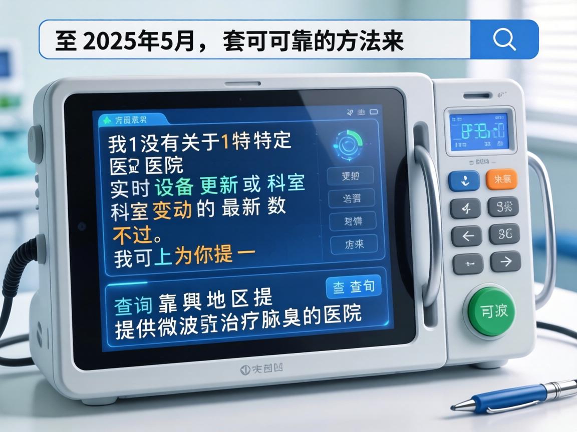 截至2025年5月,我没有关于特定医院实时设备更新或科室变动的最新数据。不过,我可以为你提供一套可靠的方法来查询嘉兴地区提供微波治疗腋臭的医院 截至2025年5月,我没有关于特定医院实时设备更新或科室变动的最新数据。不过,我可以为你提供一套可靠的方法来查询嘉兴地区提供微波治疗腋臭的医院